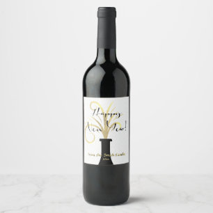 Majestic Gold, New Year Wine Label