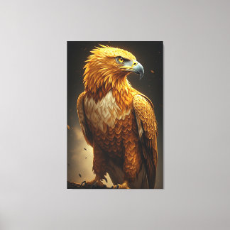 Majestic Golden Eagle Portrait Canvas Print