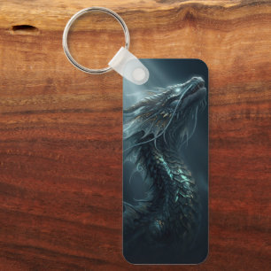Majestic Golden Scale Sea Dragon - Deep Ocean Guar Keychain