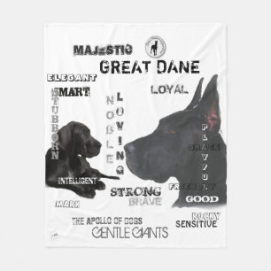 Majestic Great Danes Fleece Blanket