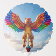 Majestic Griffin Balloon - Front and Back Design