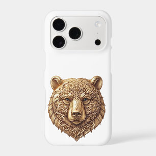 Majestic Grizzly Bear Minimalist Phone Case, Regal