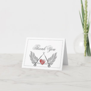 Majestic Guarded Heart Thank You Card