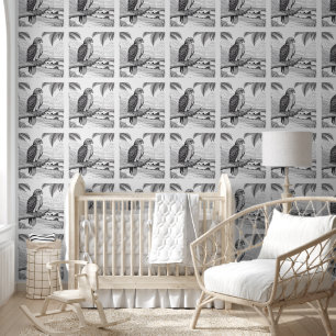 Majestic Hawk Coastal Colouring Kid's Wallpaper