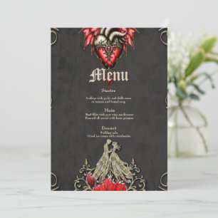 Majestic heart, a Gothic Romance Menu
