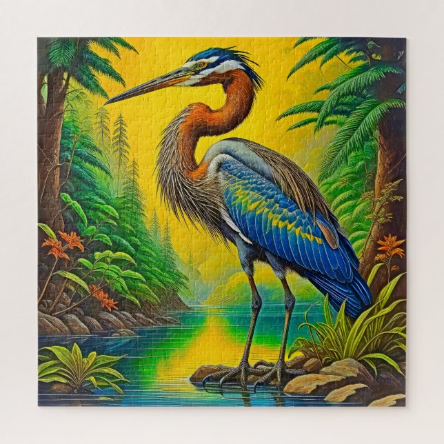 Majestic Heron Jigsaw Puzzle (Vertical)