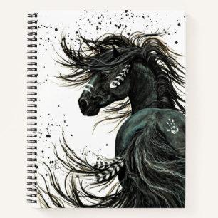 Majestic Horse by Bihrle 8.5 x 11" Spiral Notebook