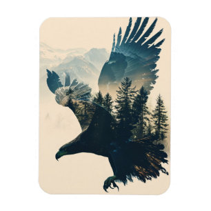 Majestic Horse Forest Landscape Magnet