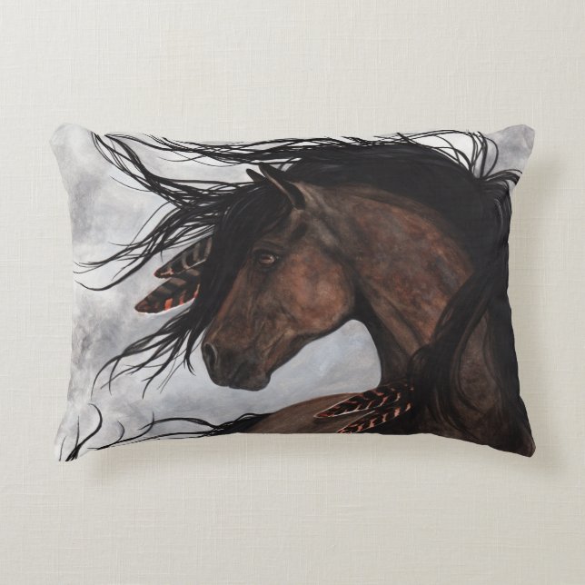 Majestic Horse Pillows Home Decor by Bihrle (Front)