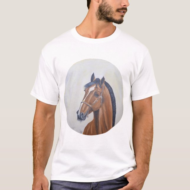 Majestic Horse Portrait T-Shirt (Devant)