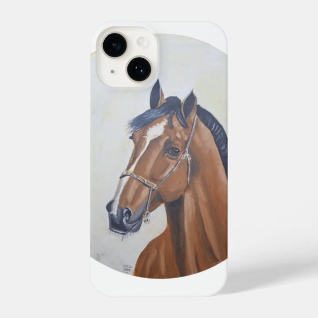 Majestic Horse Portrait T-Shirt iPhone Case (Back)