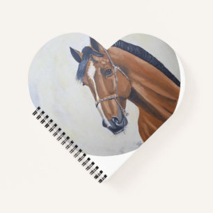 Majestic Horse Portrait T-Shirt Notebook