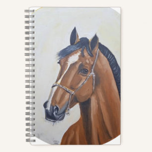 Majestic Horse Portrait T-Shirt Notebook