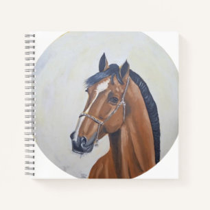 Majestic Horse Portrait T-Shirt Notebook
