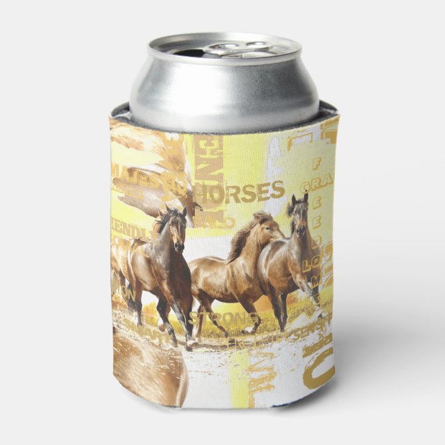 Majestic Horses Can Cooler (Can Front)