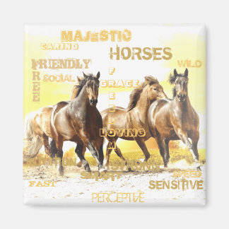 Majestic Horses Magnet