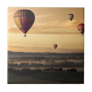 Majestic Hot Air Balloons Tile