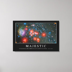 Majestic: Inspirational Quote Canvas Print