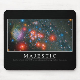 Majestic: Inspirational Quote Mouse Pad