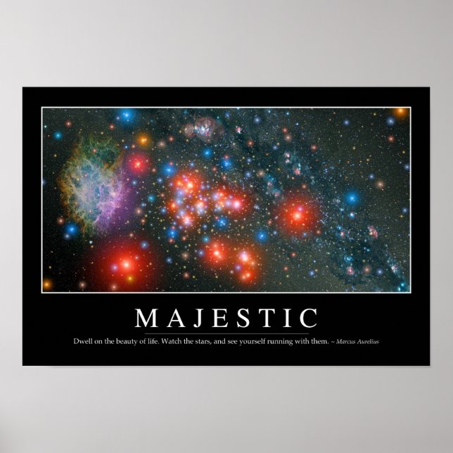 Majestic: Inspirational Quote Poster (Front)