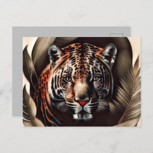 Majestic Jaguar - King Of The Jungle Postcard