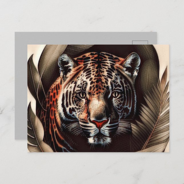 Majestic Jaguar - King Of The Jungle Postcard (Front/Back)