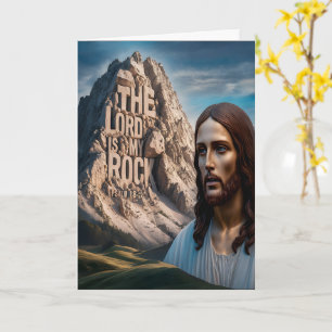 Majestic Jesus: Guardian of the Mountain Card
