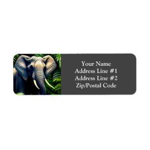Majestic Jungle Elephant - Sauvage Et Libre
