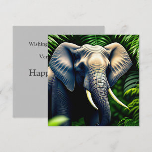 Majestic Jungle Elephant - Wild And Free Card