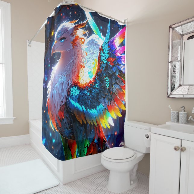 Majestic Kaleidoscope Phoenix Vibrant Colors (In Situ)