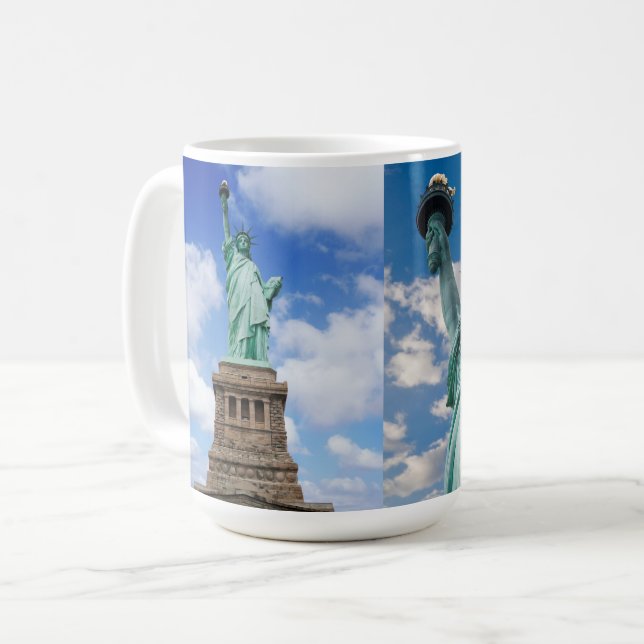 Majestic Lady Liberty, Statue of Freedom Coffee Mug (Front Left)