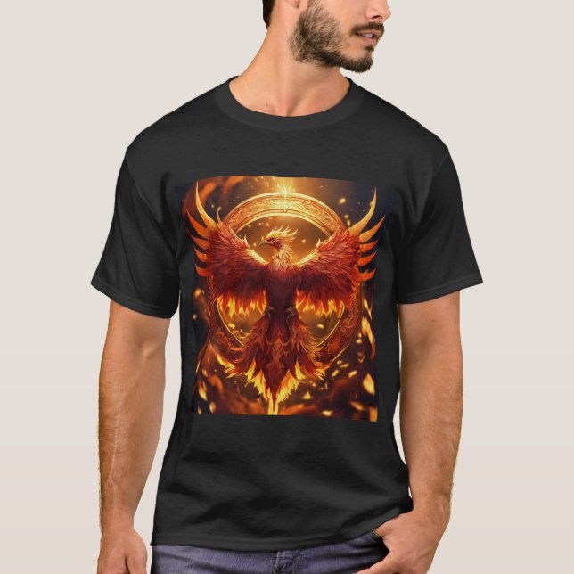 Majestic Legacy: The Black Crow Family Crest T-Shirt (Front)