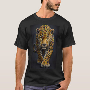 Majestic Leopard – 3D Micro Mosaic T-Shirt