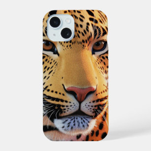 Majestic Leopard Close-Up   Stunning Wildlife Art iPhone 15 Case