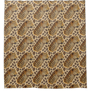 Majestic Leopard Portrait Animal Print Pattern