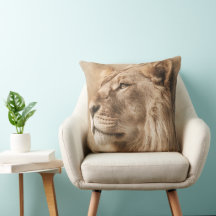 Majestic Lion Decorative Throw Pillow