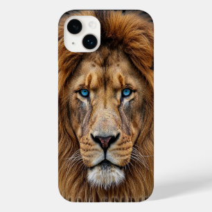 Majestic Lion Face with Blue Eyes Wildlife Anima Case-Mate iPhone 14 Plus Case