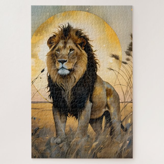 Majestic Lion Jigsaw Puzzle (Vertical)