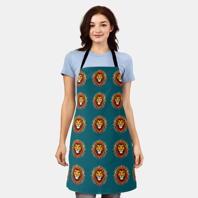 Majestic Lion – King of Power and Authority Apron (Worn)