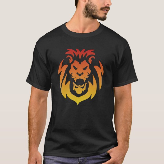 Majestic Lion Lion Head Face T-Shirt (Front)