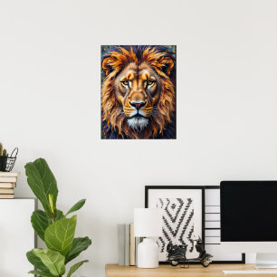 Majestic Lion Poster