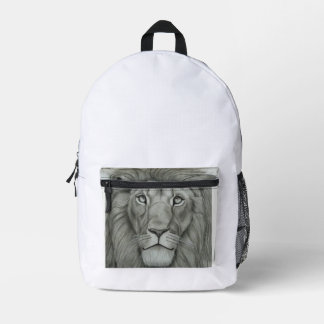 Majestic Lion Printed Backpack