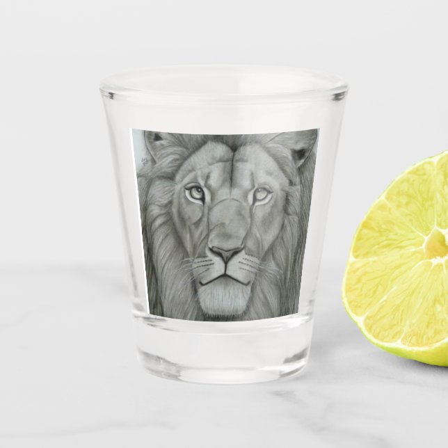 Majestic Lion Shot Glass (Front)