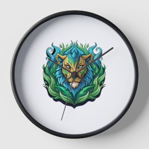Majestic Lion Vector Art Wall Clock-Home Décor Clock