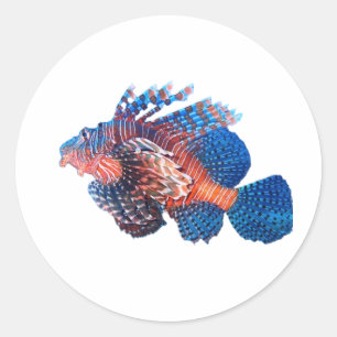 ​Majestic Lionfish Sticker - Exotic Marine Lepu Fi