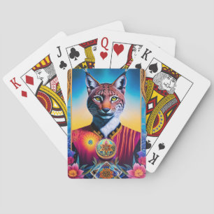 Majestic Lynx Games Art Illustrated Spirit Animal Playing Cards