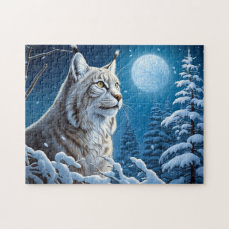 Majestic Lynx | Nature Lovers Winter Jigsaw Puzzle