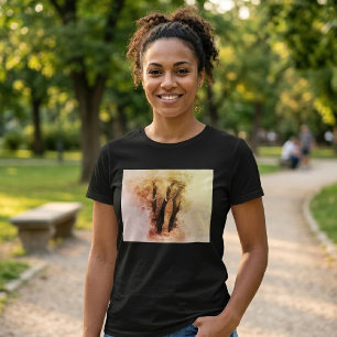 Majestic Male African Elephant Walking Watercolor T-Shirt