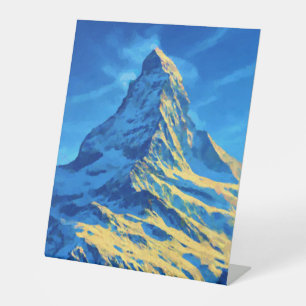 Majestic Matterhorn Pedestal Sign