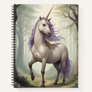 Majestic Middle Age Unicorn Notebook
